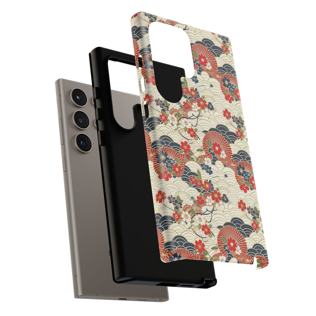 Japanese Pattern Phone Case – Elegant & Timeless Design for Your Phone 124