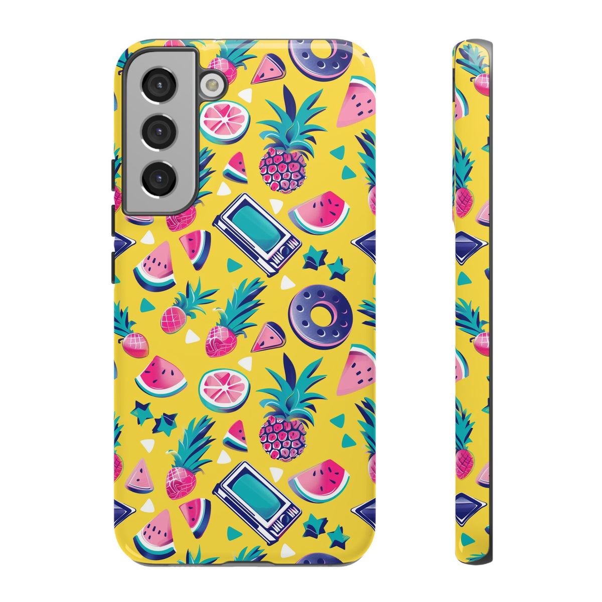 90s Themed Seamless Pattern Phone Case – Embrace Retro Style and Protection 255