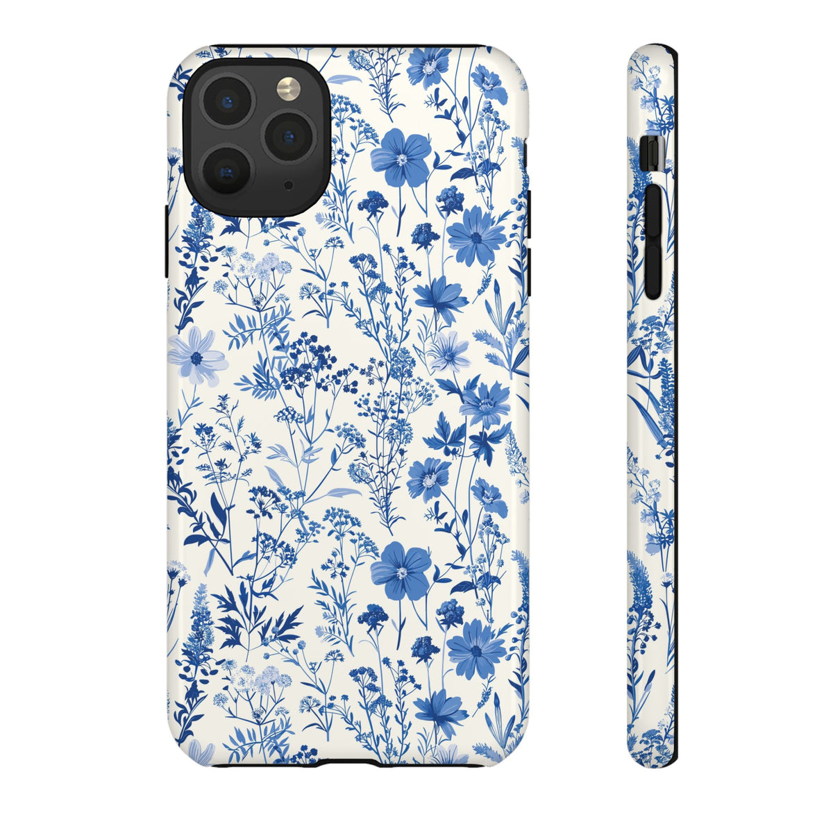 Blue French Toile Phone Case – Timeless Elegance and Classic Style