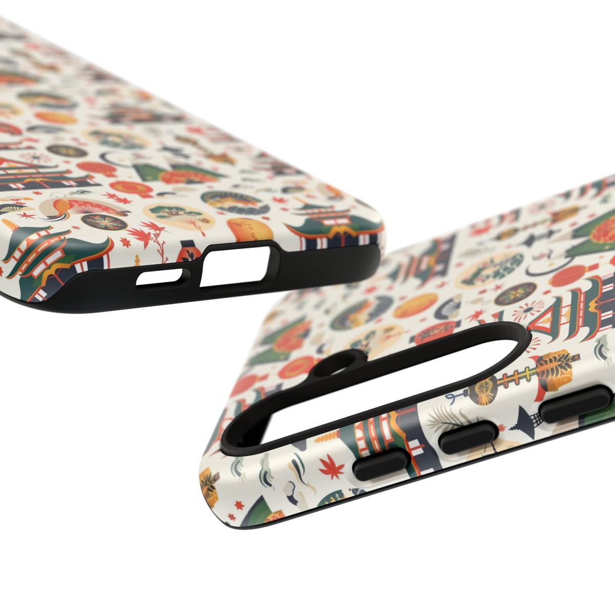 Japanese Pattern Phone Case – Elegant & Timeless Design for Your Phone 068