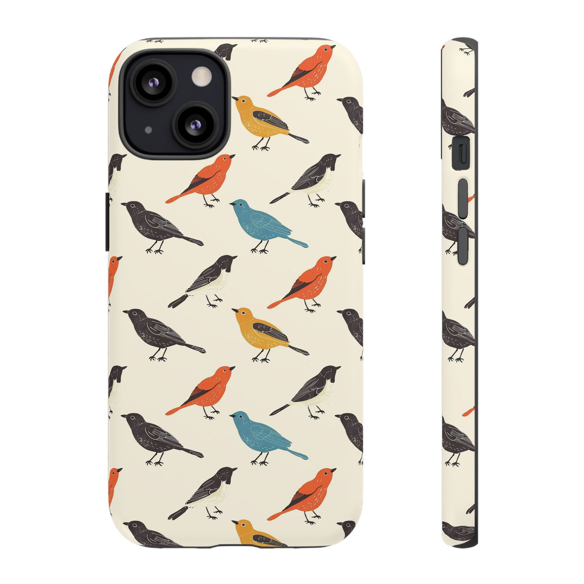 Birds Seamless Pattern Phone Case – Elegant and Timeless Avian Design 5