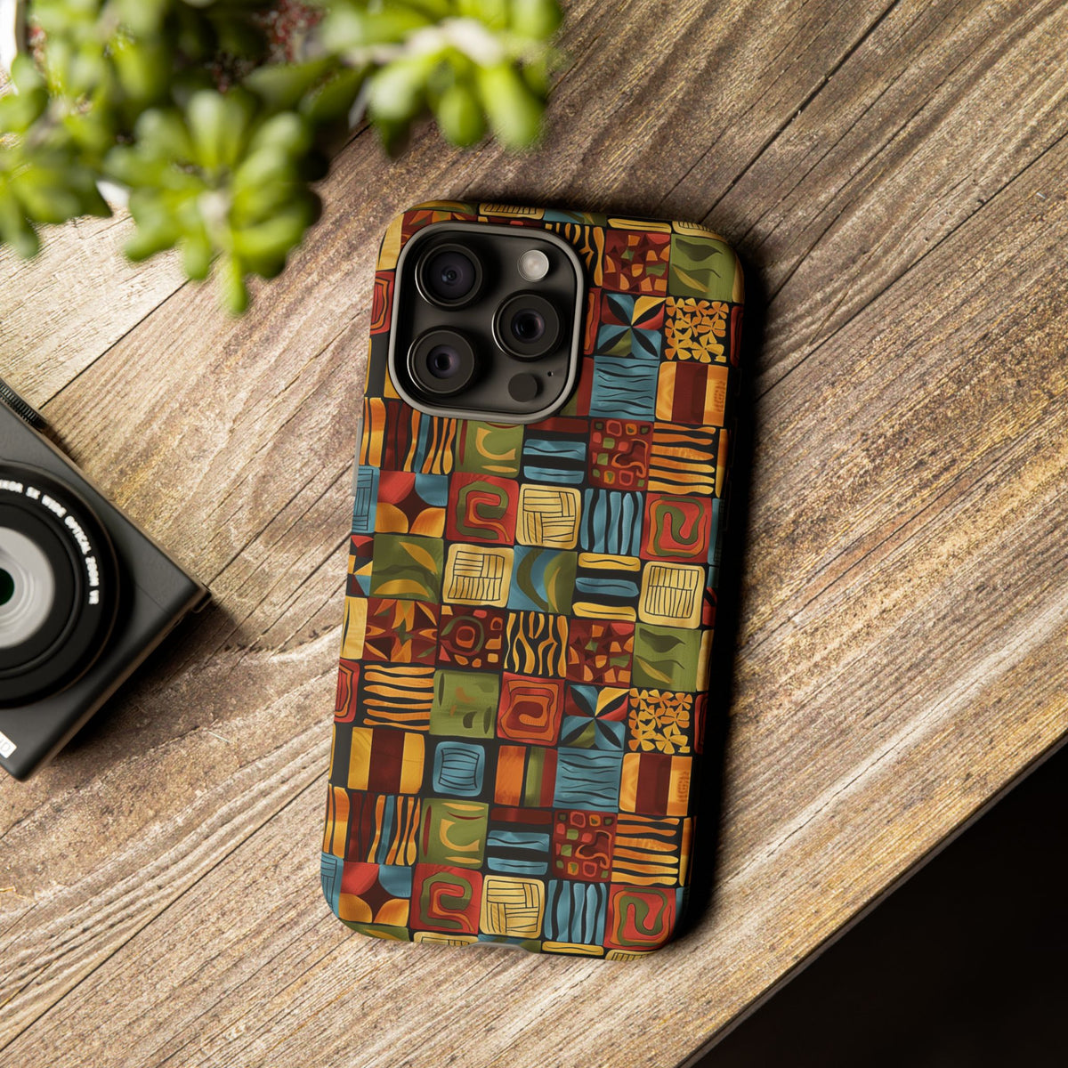 Stylish African Pattern Phone Case – Unique and Vibrant Protection 075