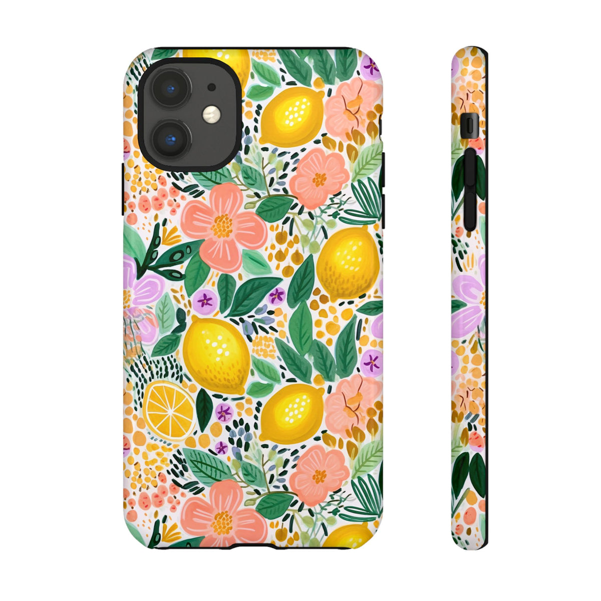 Cute Summer Lemons Phone Case – Refreshing Citrus Design for Your Phone