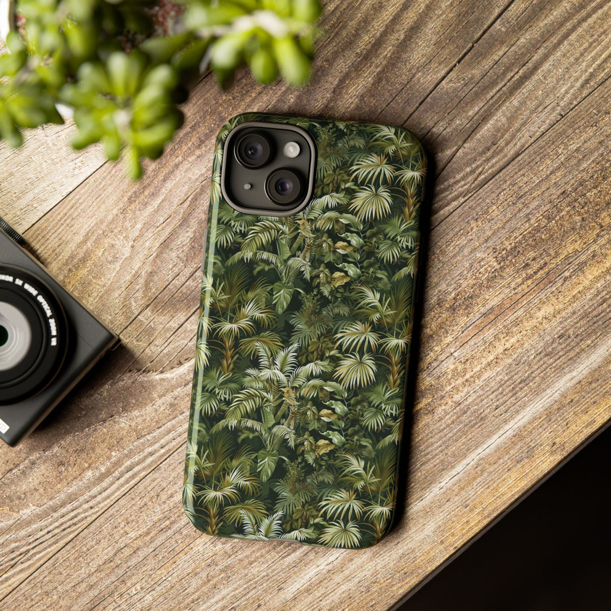 Jungle Pattern Phone Case – Exotic & Lush Design for Your Phone 331