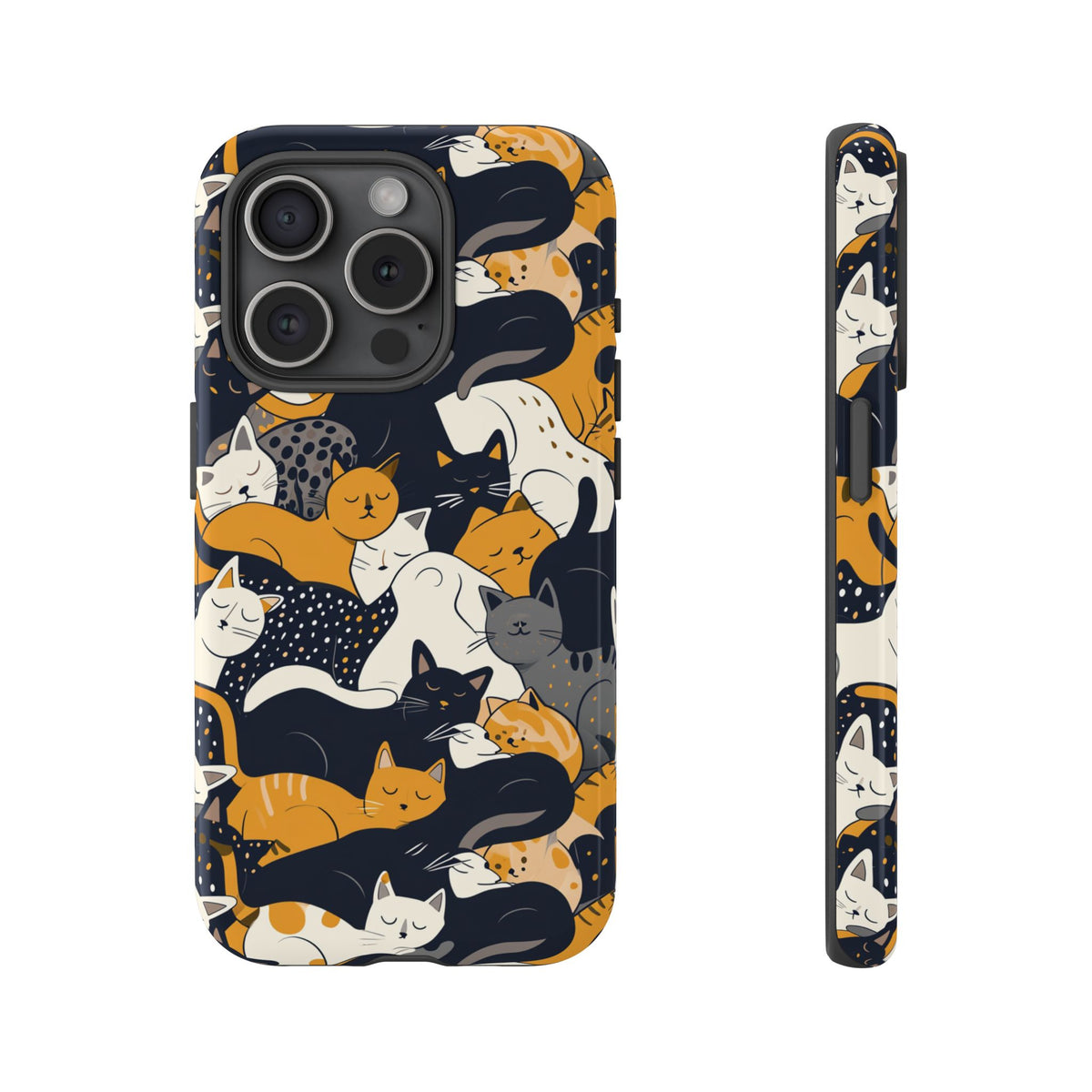 Seamless Cat Pattern Design Phone Case – Playful and Stylish Cat-Themed Phone Cover 2