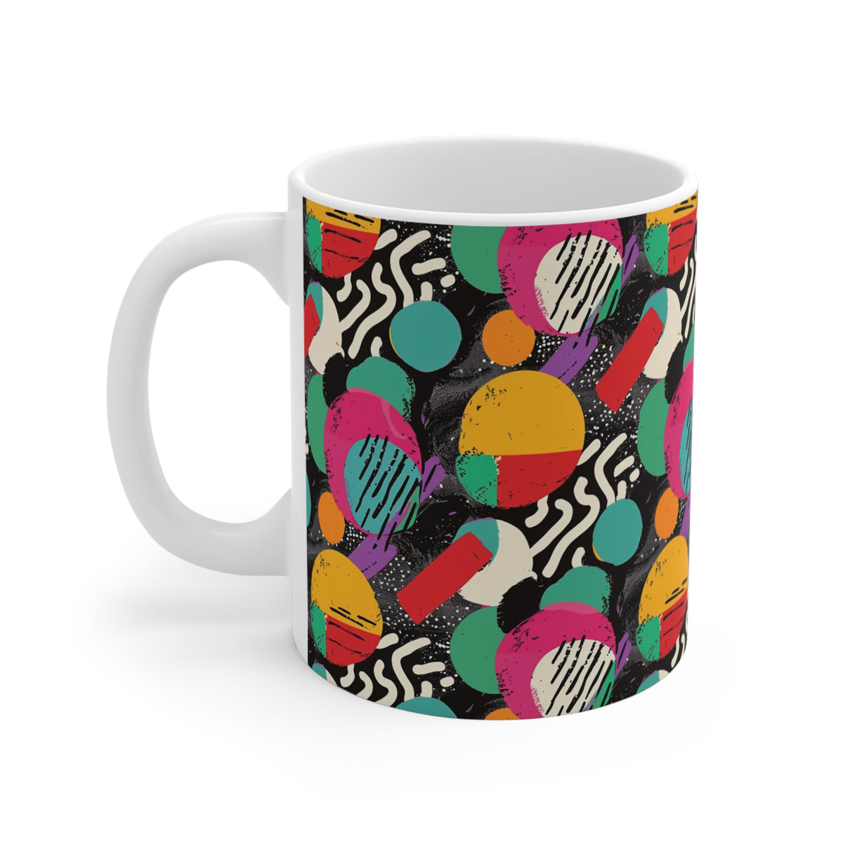 90s Retro Coffee Mug - Full Wrap Design 549