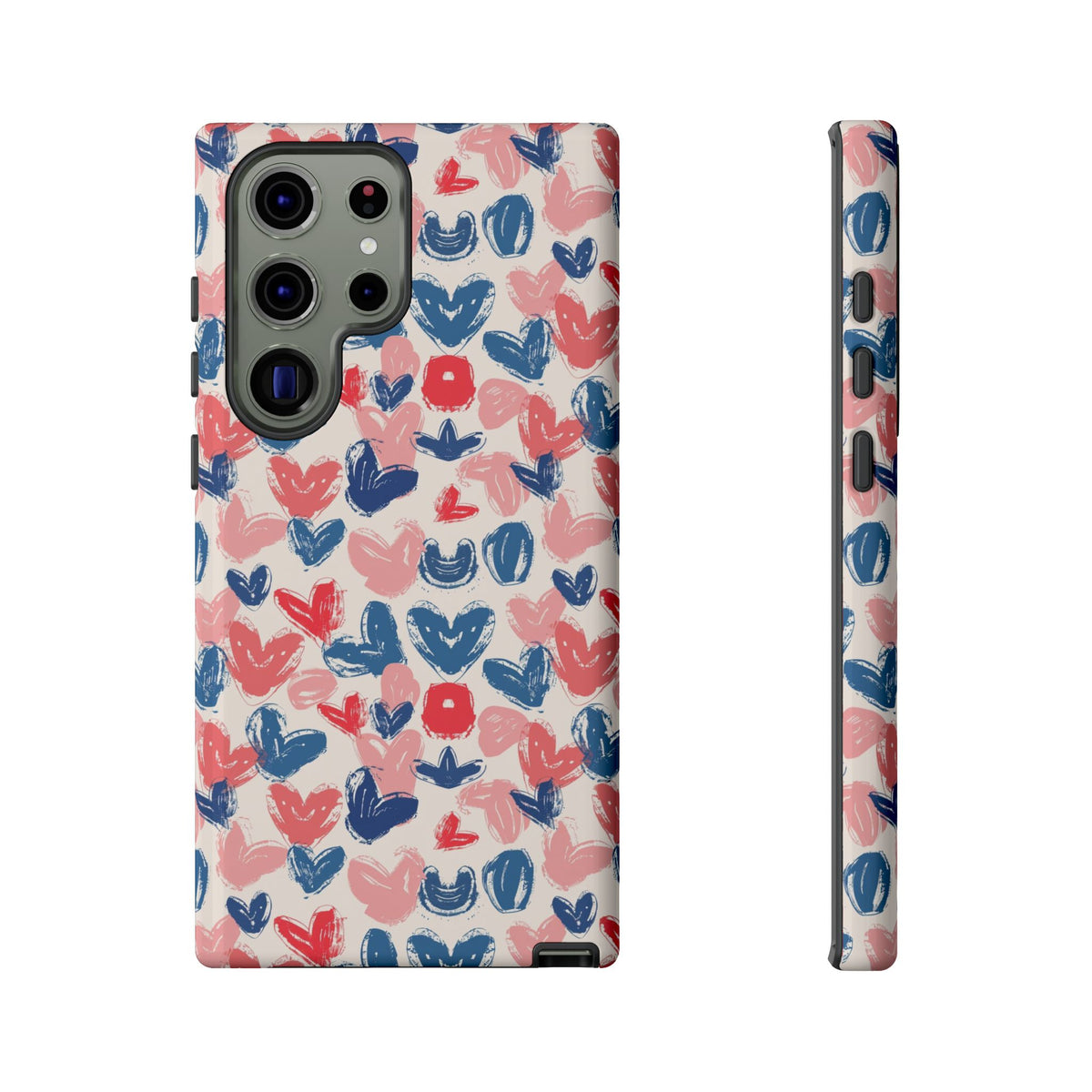 Heart Pattern Phone Case – Stylish & Loving Design for Your Device 354