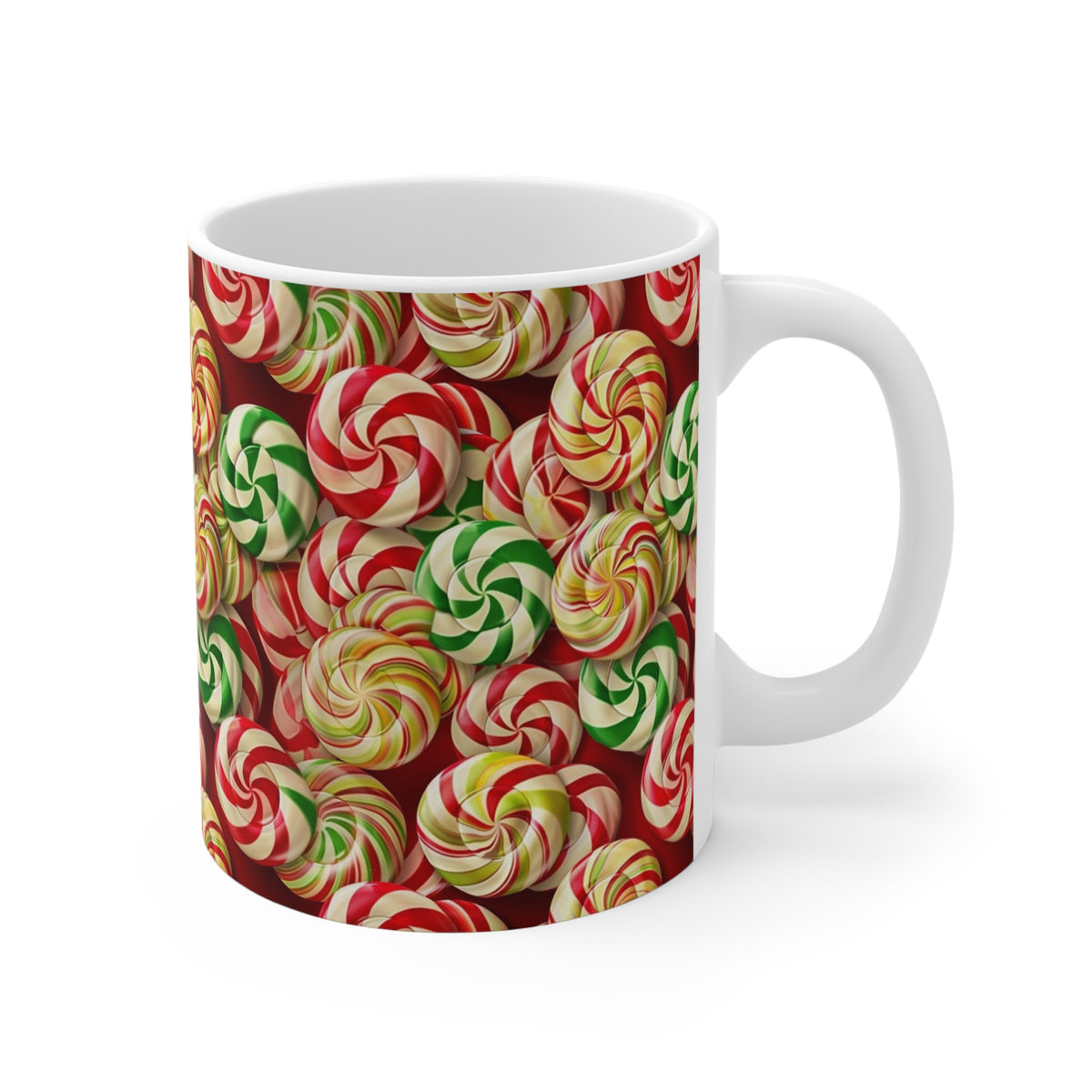 Colorful All-Over Candy Theme Coffee Mug Fun Ceramic Drinkware 122