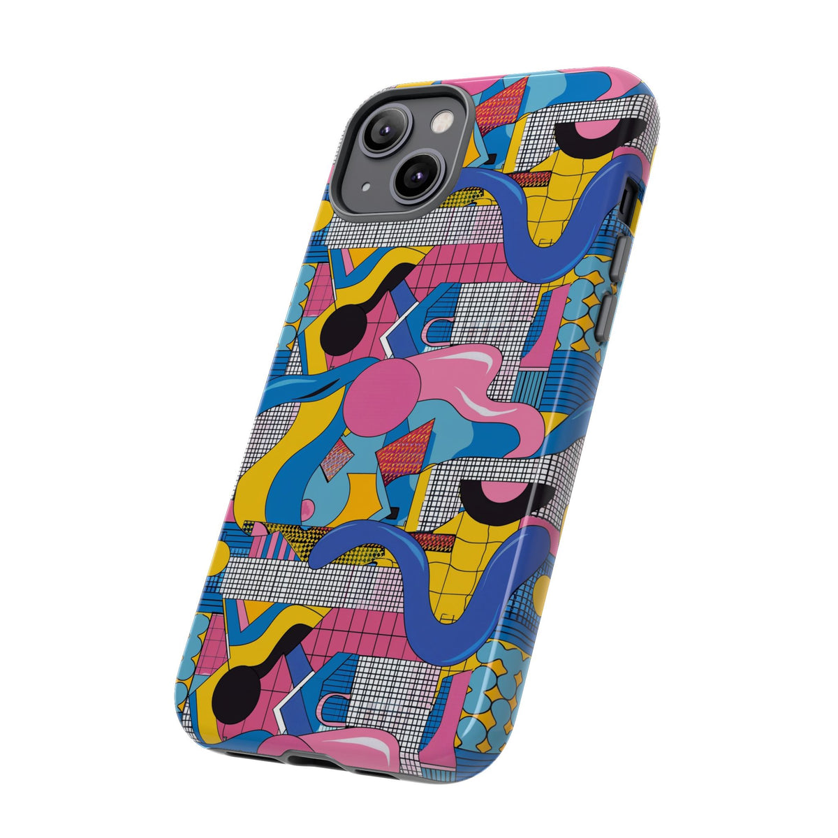 90s Themed Seamless Pattern Phone Case – Embrace Retro Style and Protection 224