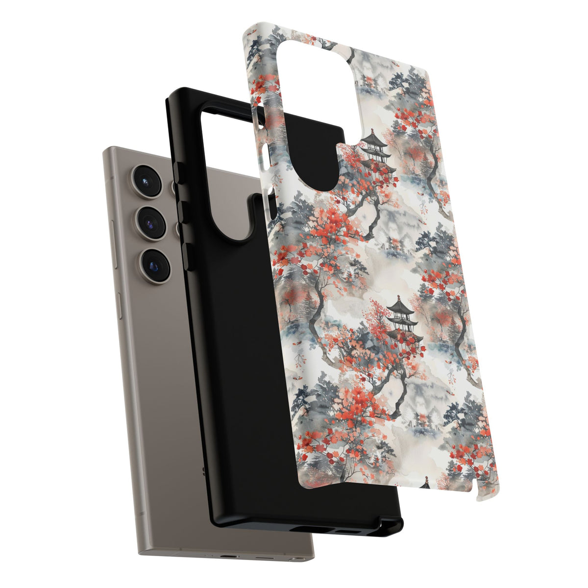 Japanese Pattern Phone Case – Elegant & Timeless Design for Your Phone 096