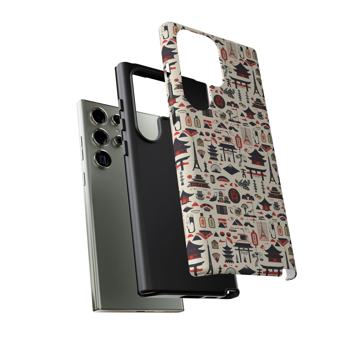 Japanese Pattern Phone Case – Elegant & Timeless Design for Your Phone 010