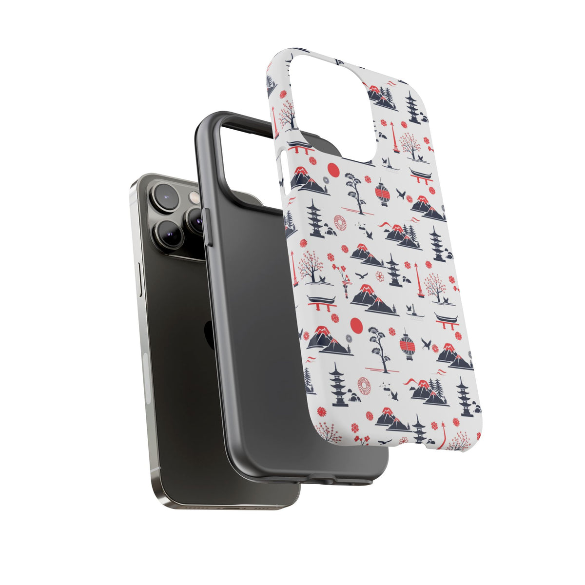 Japanese Pattern Phone Case – Elegant & Timeless Design for Your Phone 079