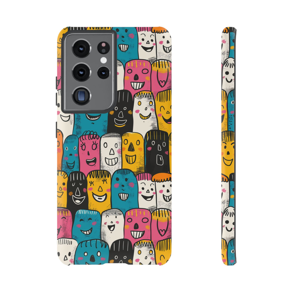 Happy Faces Phone Case – Joyful and Cheerful Design for a Bright Look 5