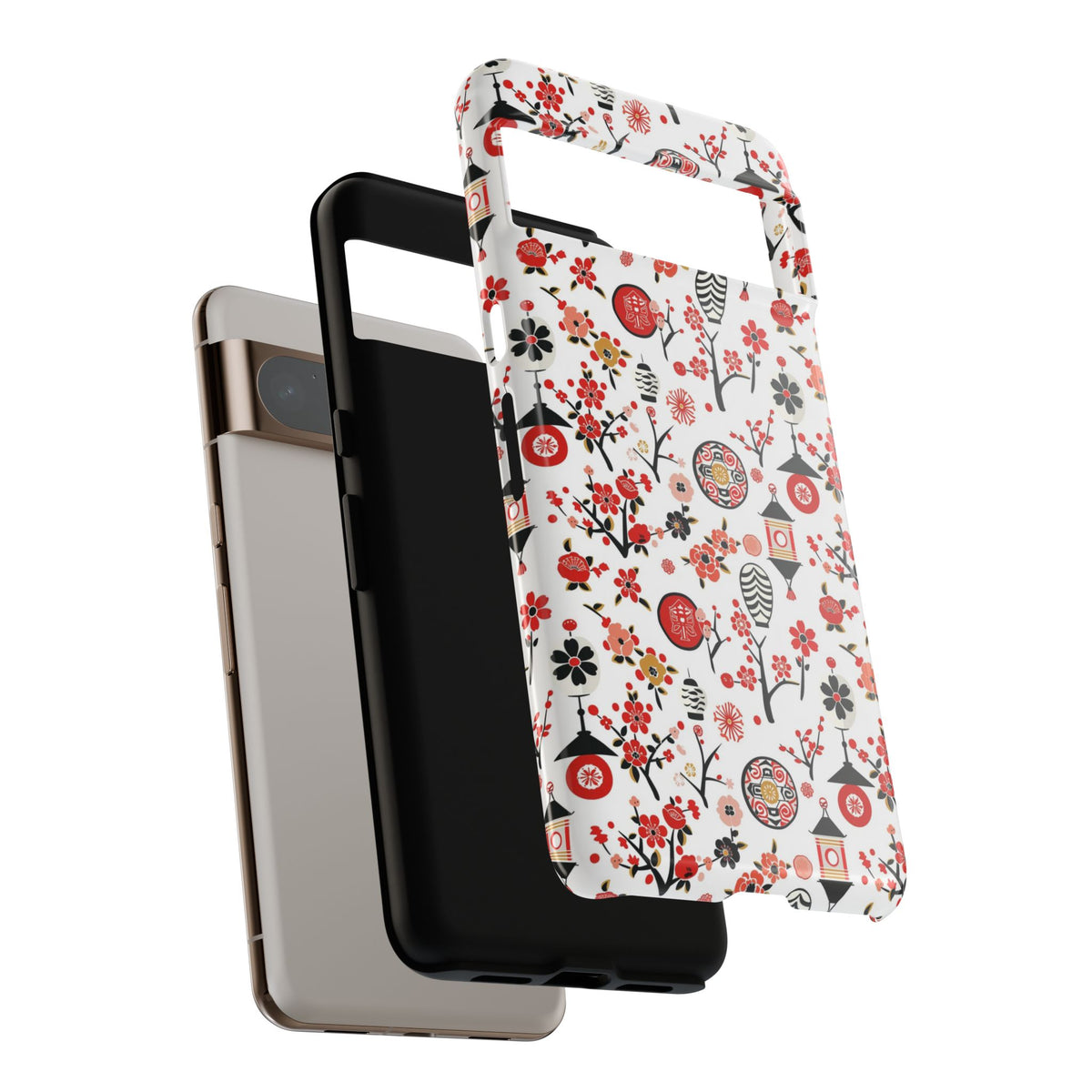 Japanese Pattern Phone Case – Elegant & Timeless Design for Your Phone 468