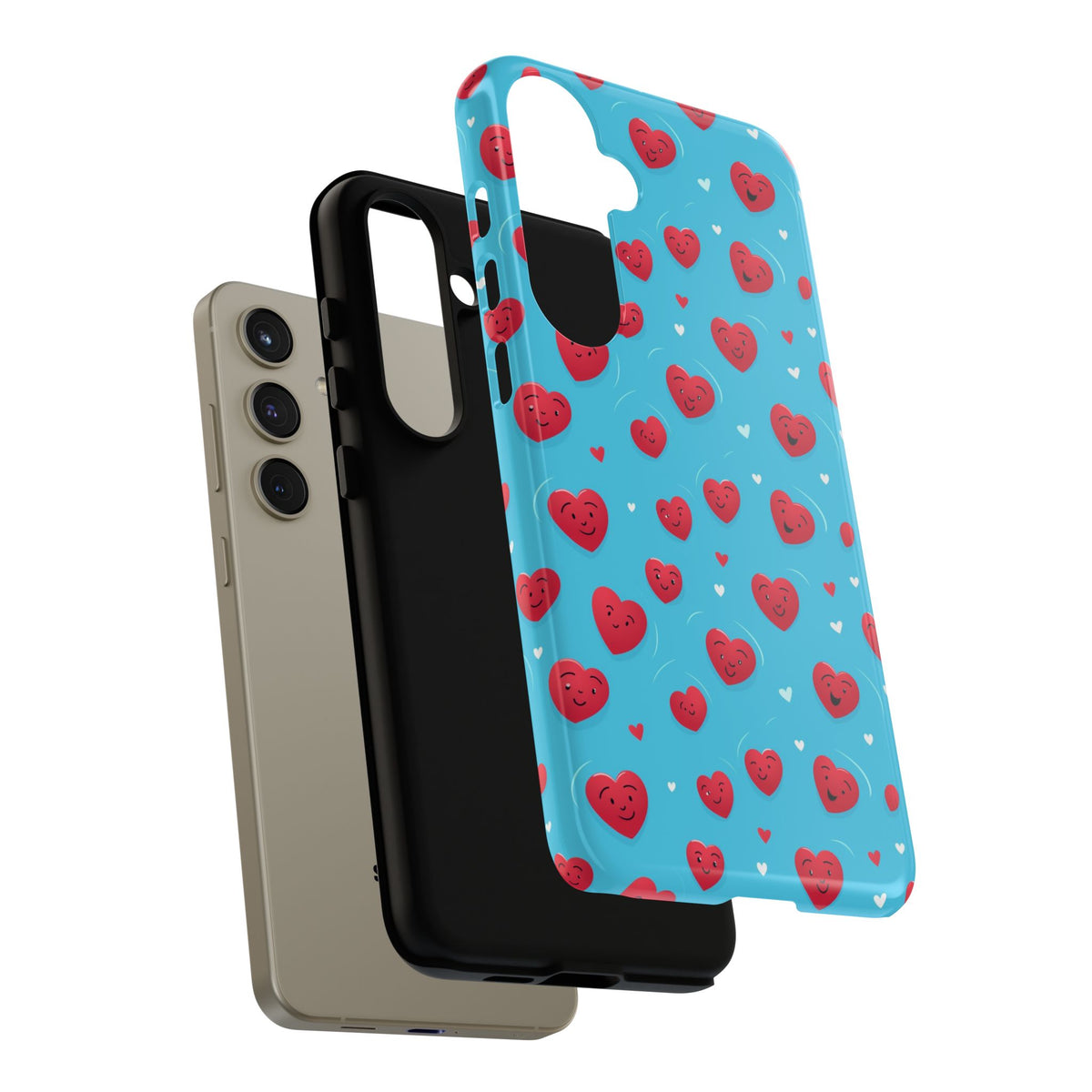 Heart Pattern Phone Case – Stylish & Loving Design for Your Device 811