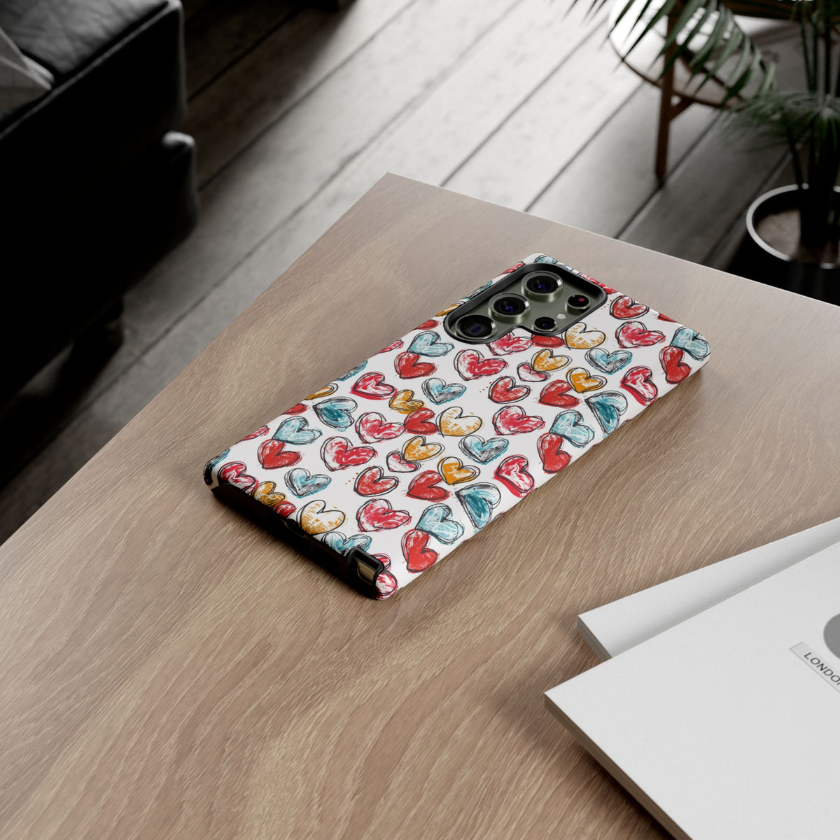 Heart Pattern Phone Case – Stylish & Loving Design for Your Device 235