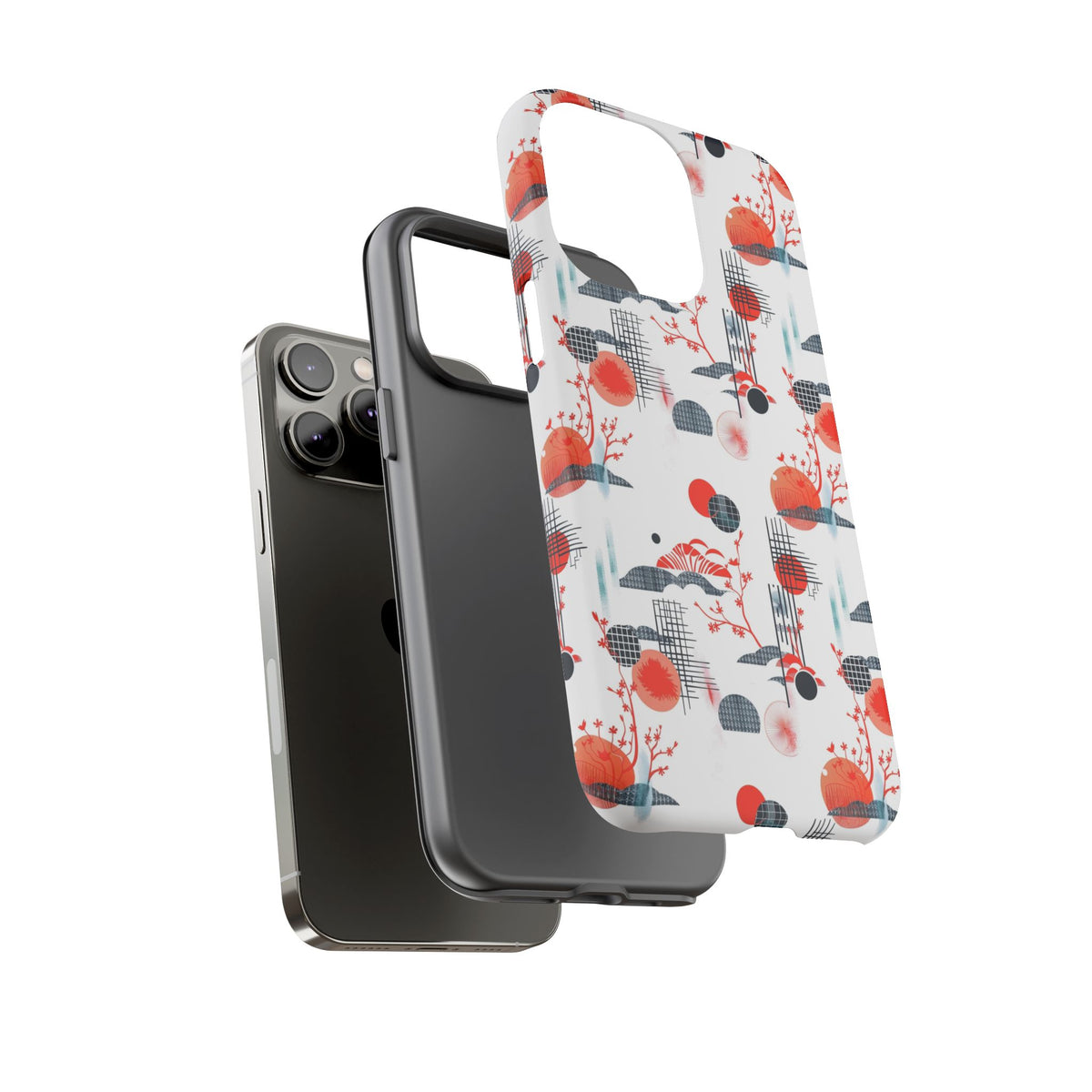 Japanese Pattern Phone Case – Elegant & Timeless Design for Your Phone 082