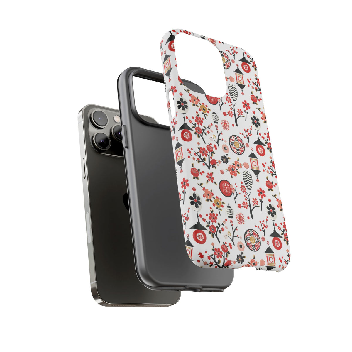 Japanese Pattern Phone Case – Elegant & Timeless Design for Your Phone 468