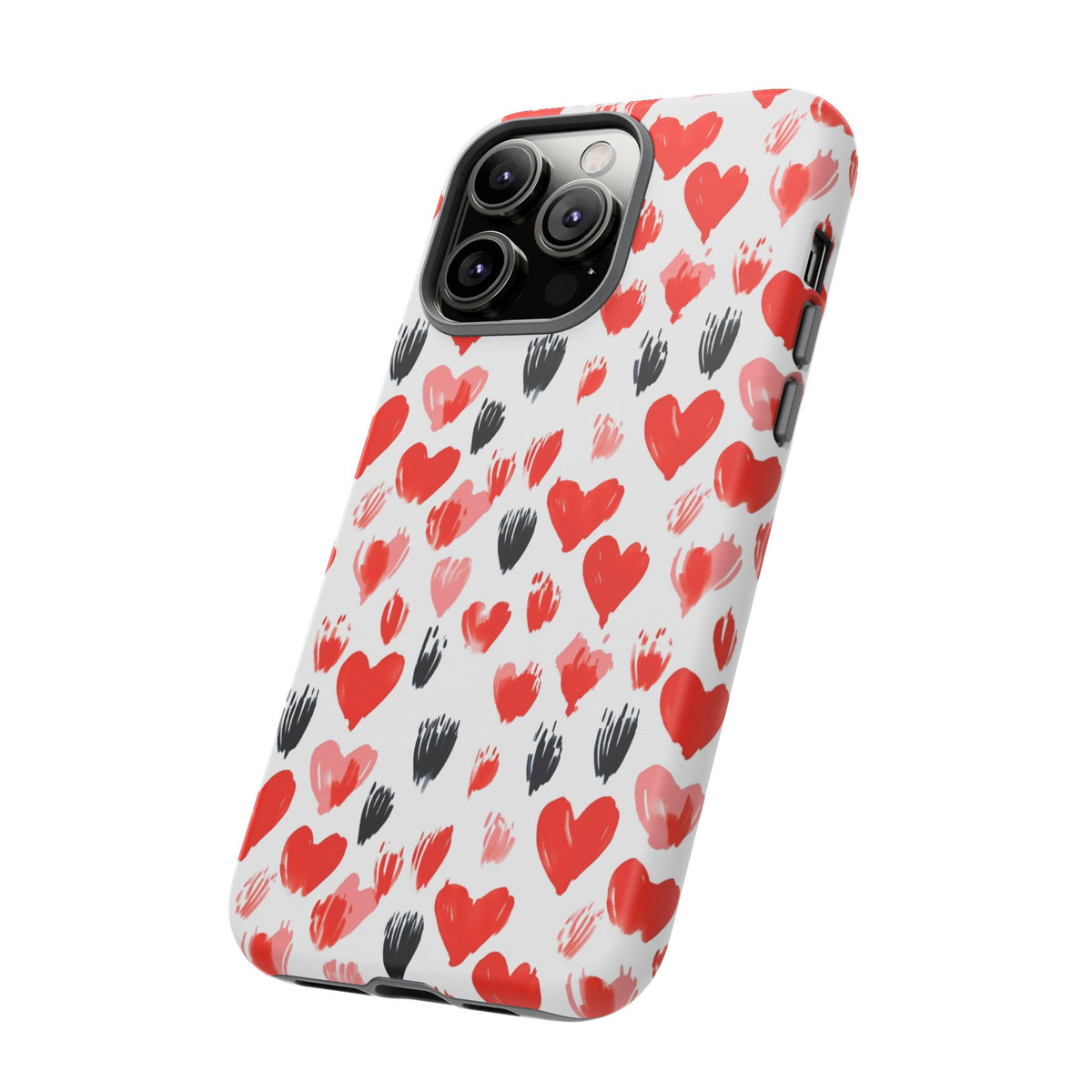 Heart Pattern Phone Case – Stylish & Loving Design for Your Device 366