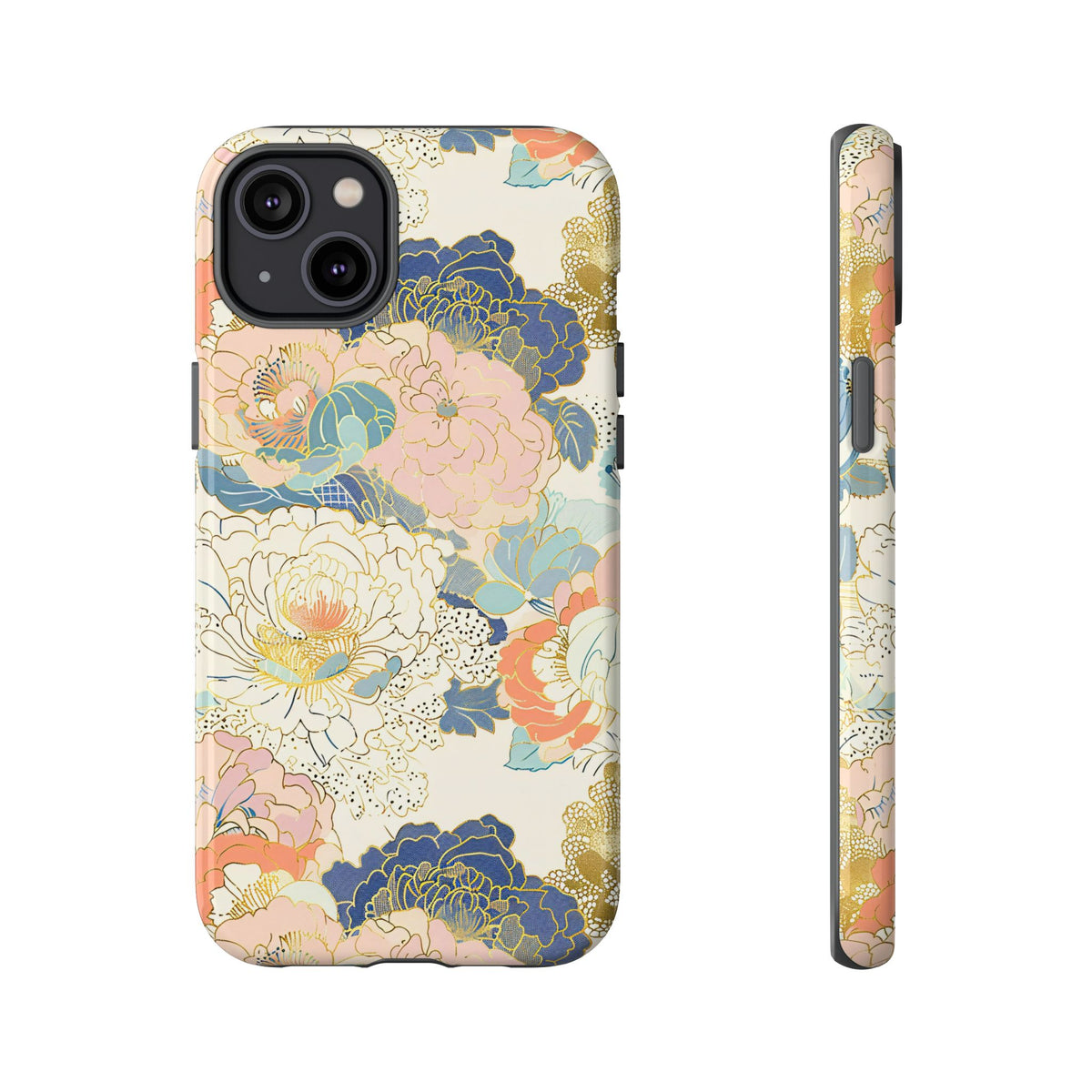 Japanese Blossom Asian Floral Design Phone Case – Elegant Floral Phone Cover 4