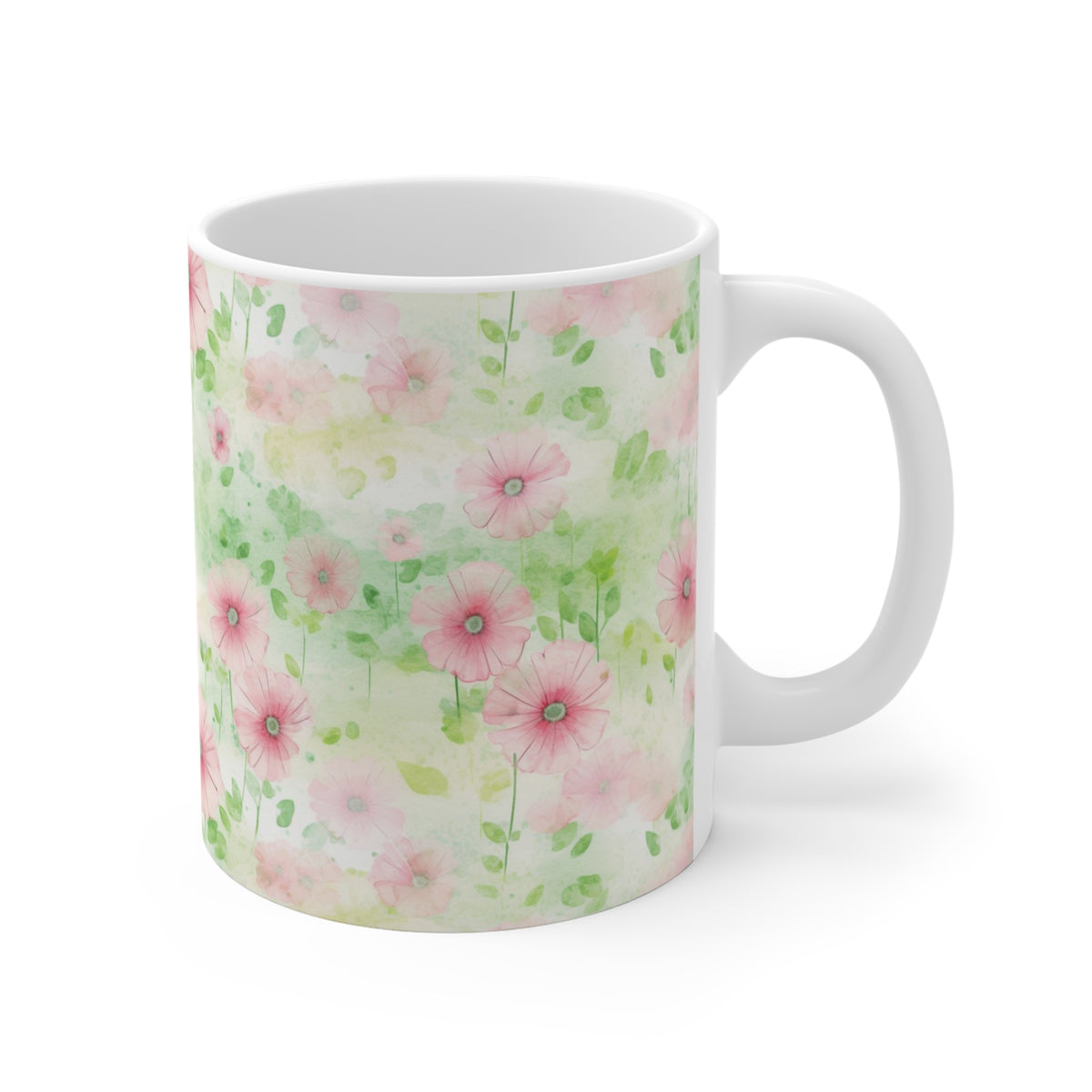 Various Watercolor Design All Over Coffee Mug – Unique Artistic Ceramic Coffee Cup 47