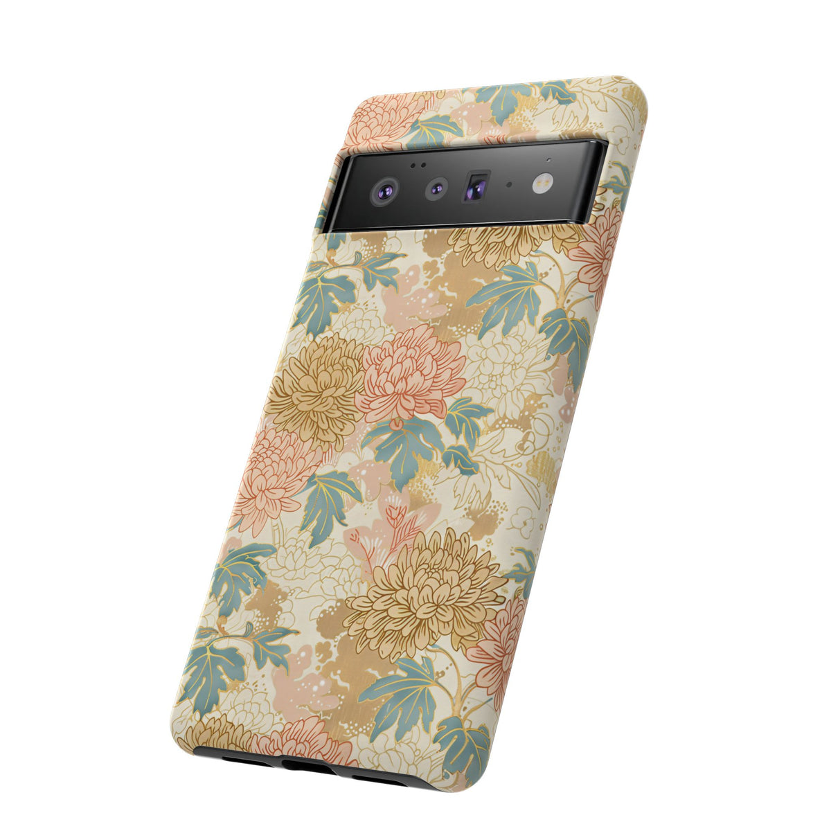 Japanese Blossom Asian Floral Design Phone Case – Elegant Floral Phone Cover