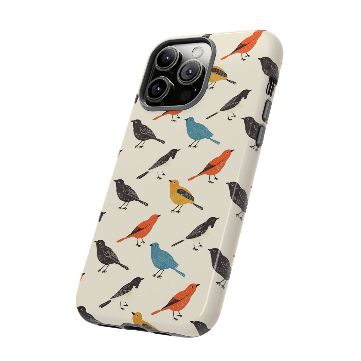 Birds Seamless Pattern Phone Case – Elegant and Timeless Avian Design 5