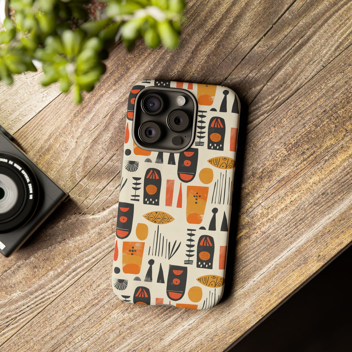 Stylish African Pattern Phone Case – Unique and Vibrant Protection 208