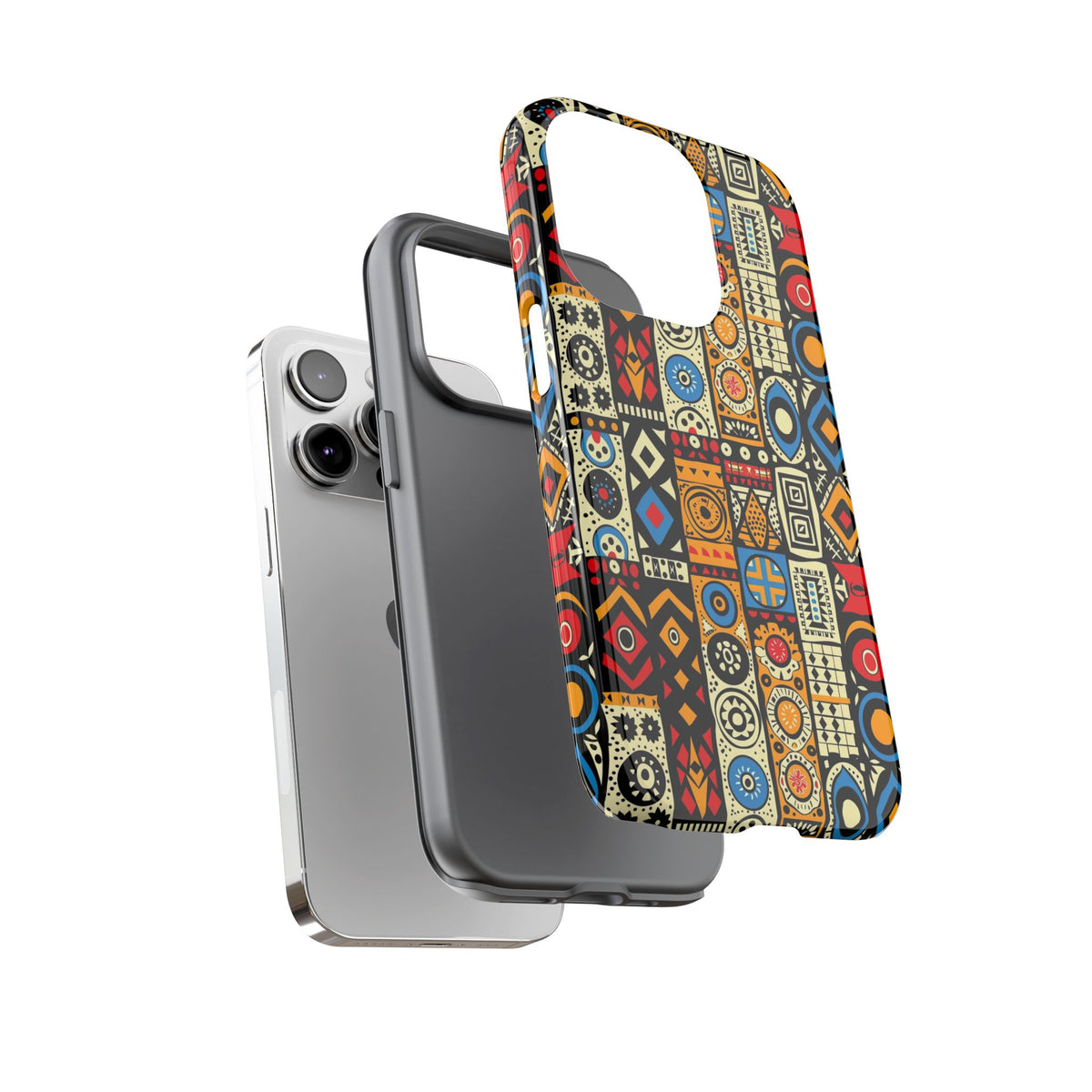 Stylish African Pattern Phone Case – Unique and Vibrant Protection 206