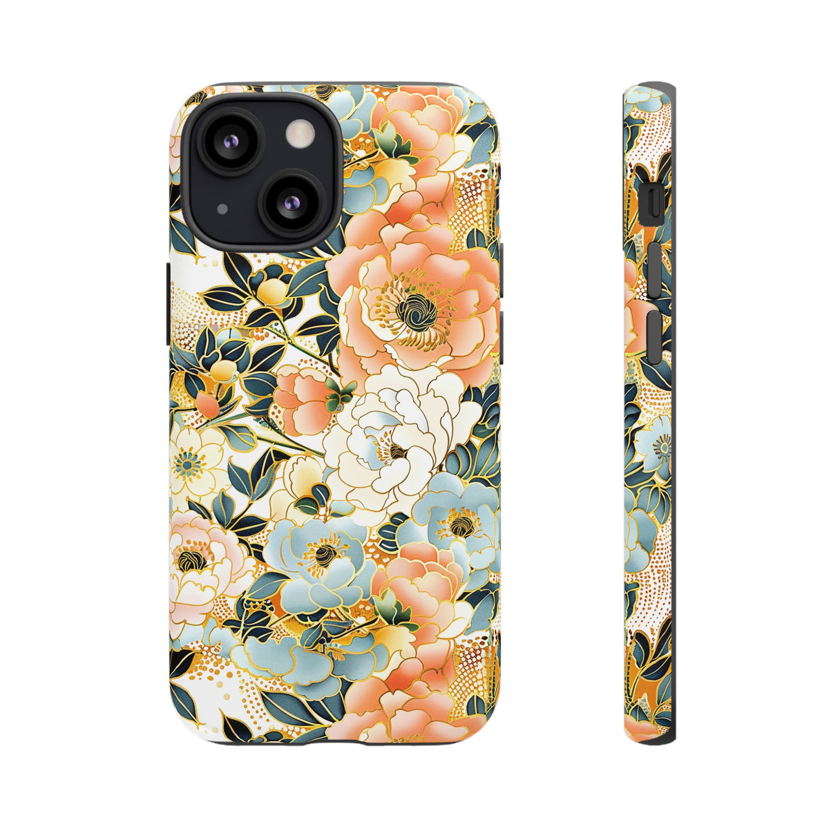 Japanese Blossom Asian Floral Design Phone Case – Elegant Floral Phone Cover 5