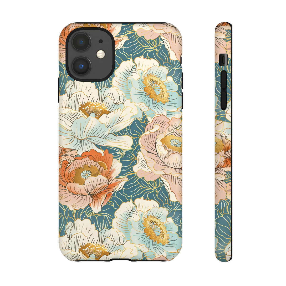 Japanese Blossom Asian Floral Design Phone Case – Elegant Floral Phone Cover 3