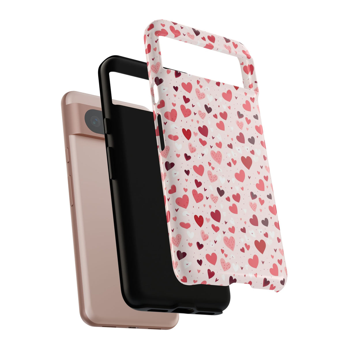 Heart Pattern Phone Case – Stylish & Loving Design for Your Device 817