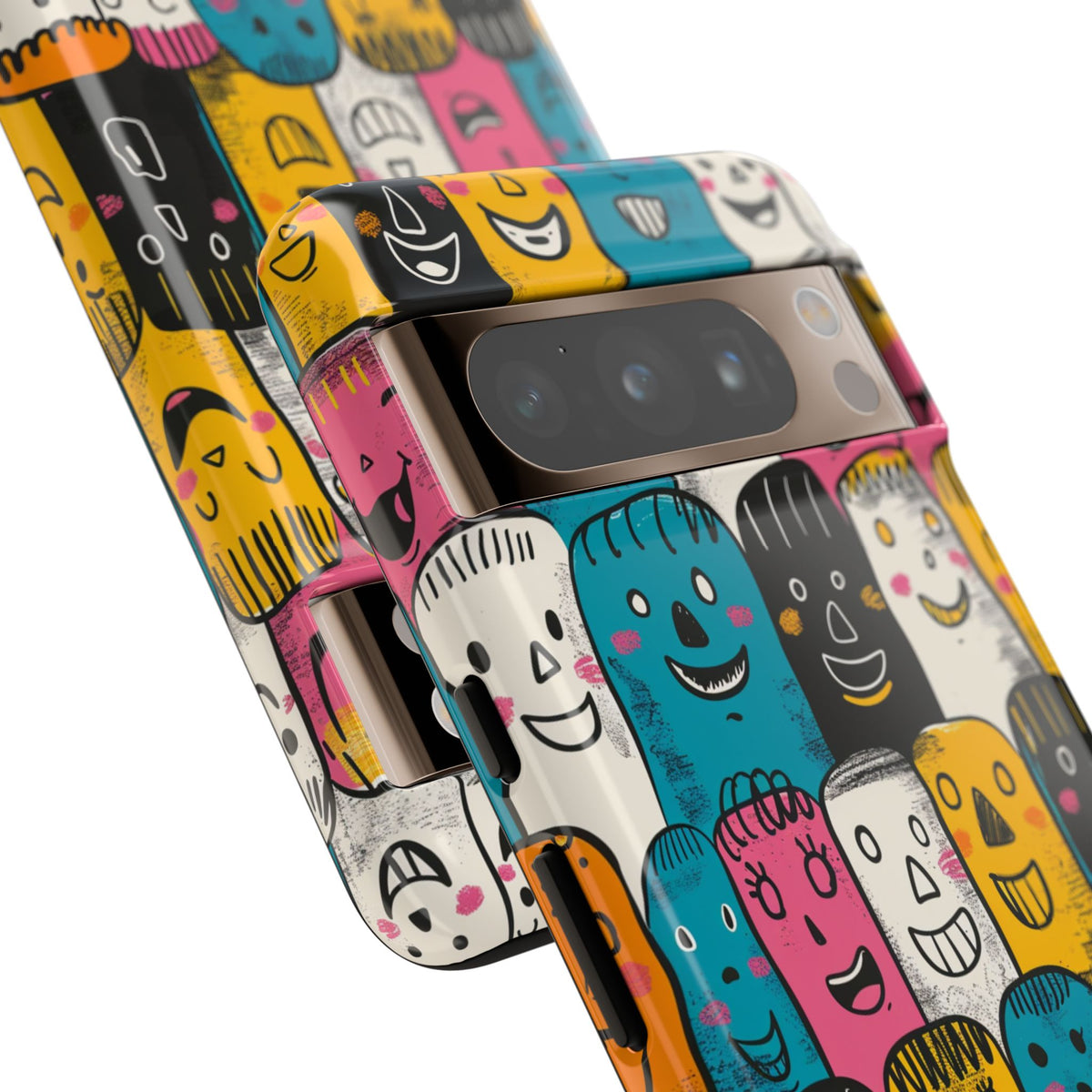 Happy Faces Phone Case – Joyful and Cheerful Design for a Bright Look 5