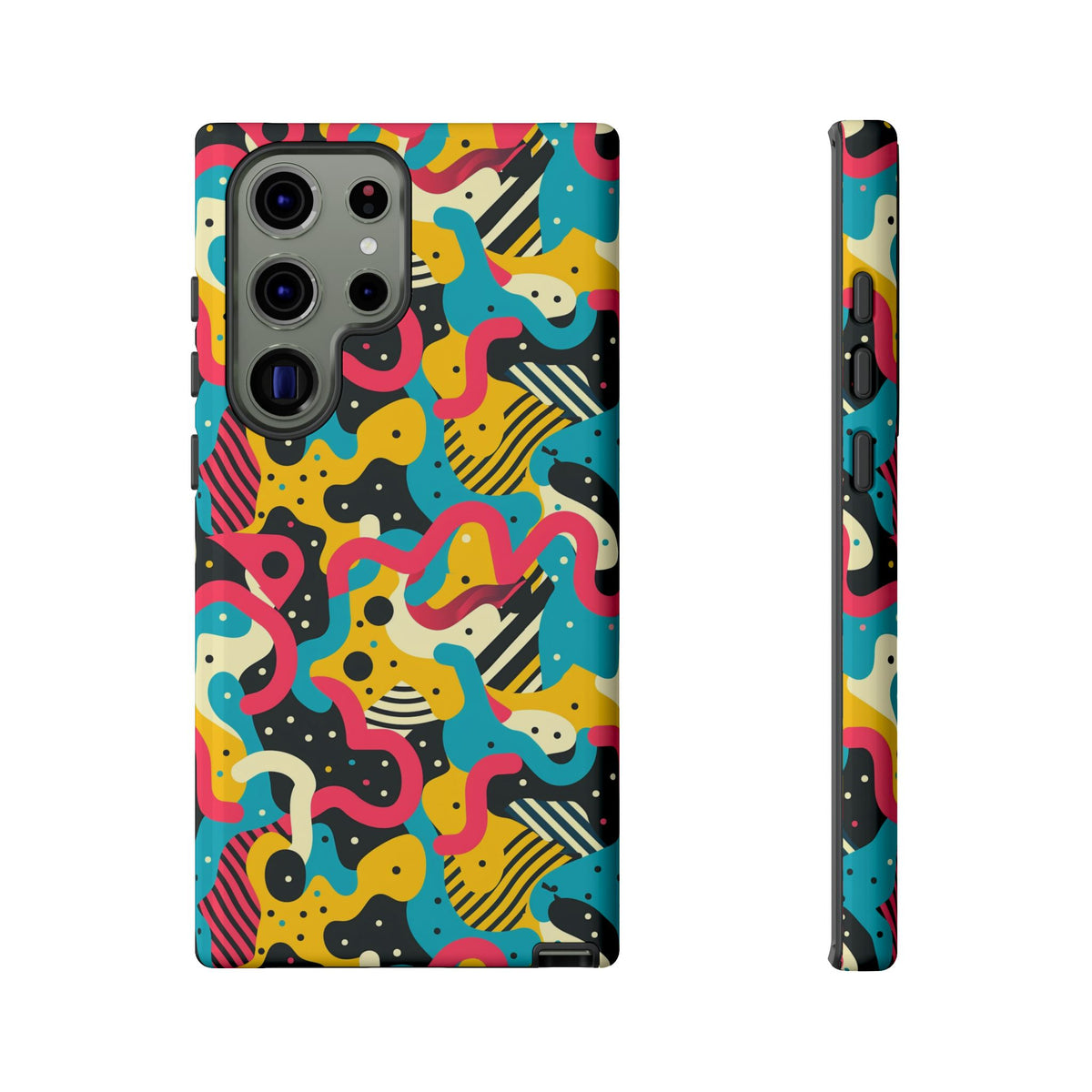 90s Themed Seamless Pattern Phone Case – Embrace Retro Style and Protection 238