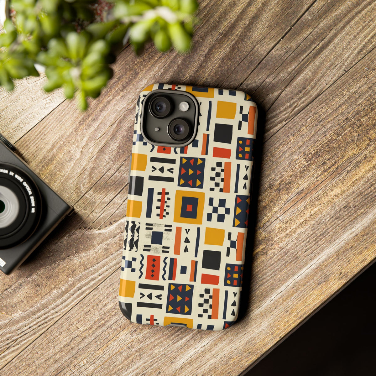 Stylish African Pattern Phone Case – Unique and Vibrant Protection 104