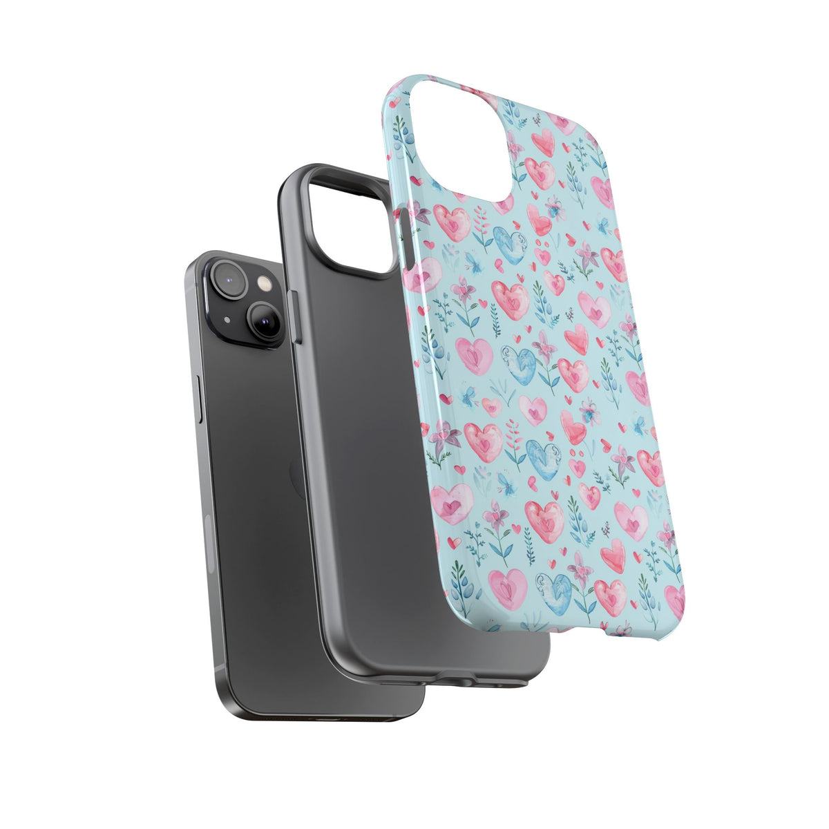 Heart Pattern Phone Case – Stylish & Loving Design for Your Device 228