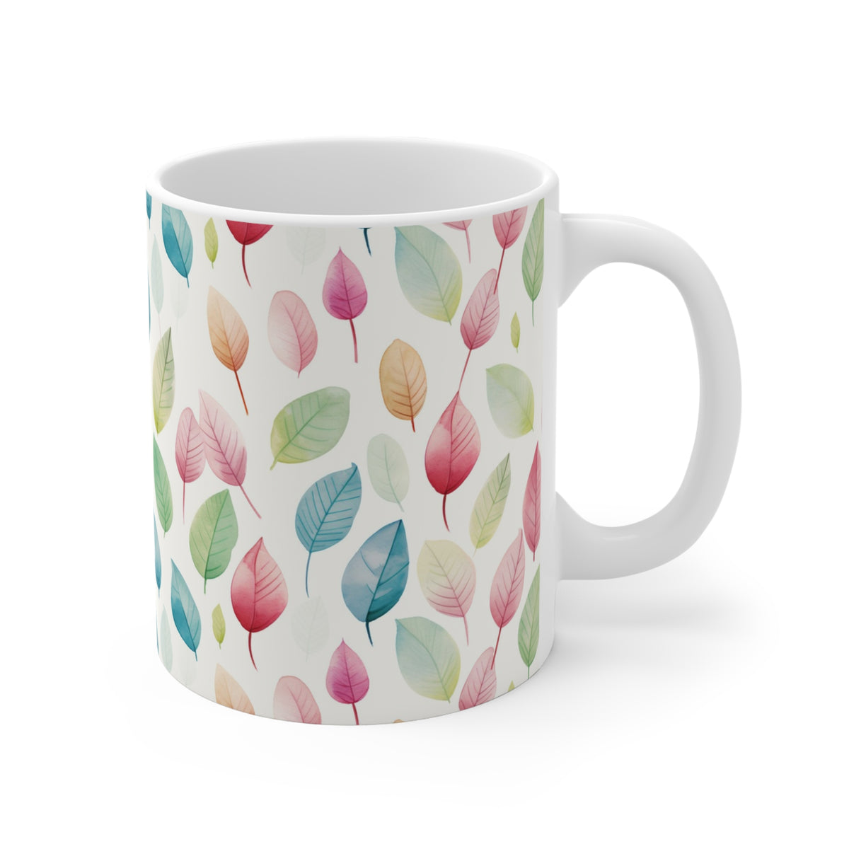 Various Watercolor Design All Over Coffee Mug – Unique Artistic Ceramic Coffee Cup 468