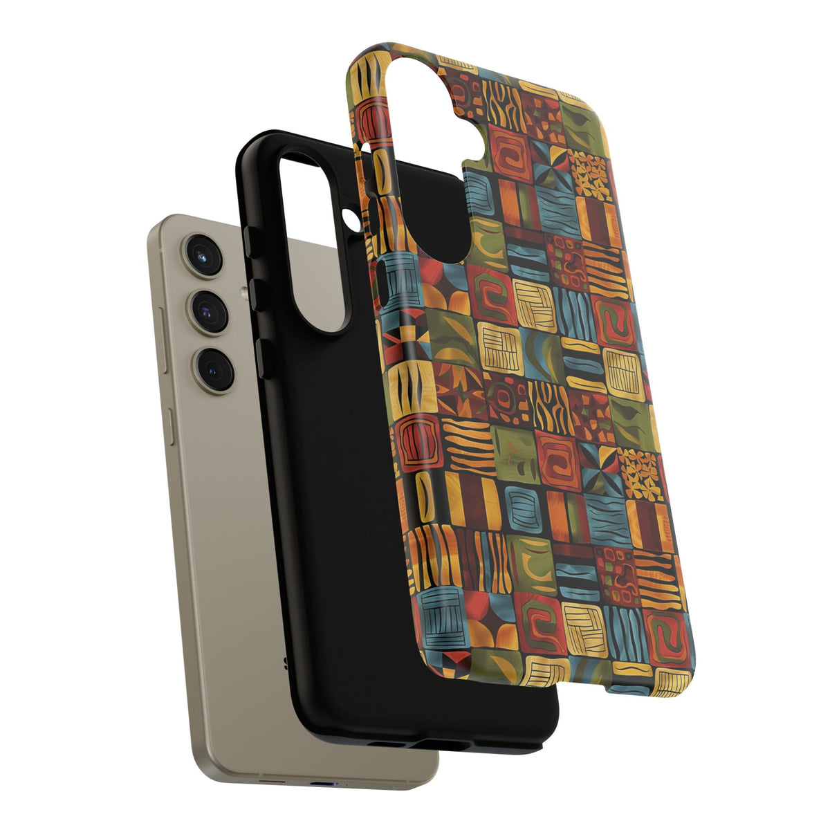 Stylish African Pattern Phone Case – Unique and Vibrant Protection 075