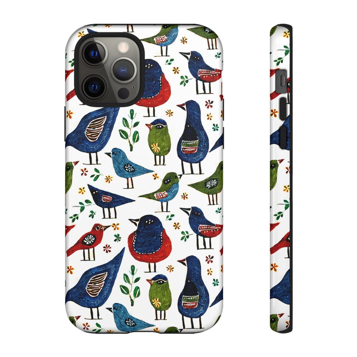 Birds Seamless Pattern Phone Case – Elegant and Timeless Avian Design 12