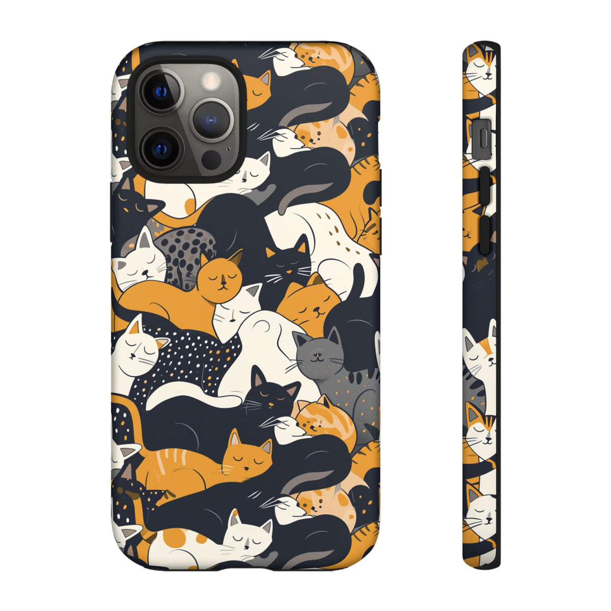 Seamless Cat Pattern Design Phone Case – Playful and Stylish Cat-Themed Phone Cover 2