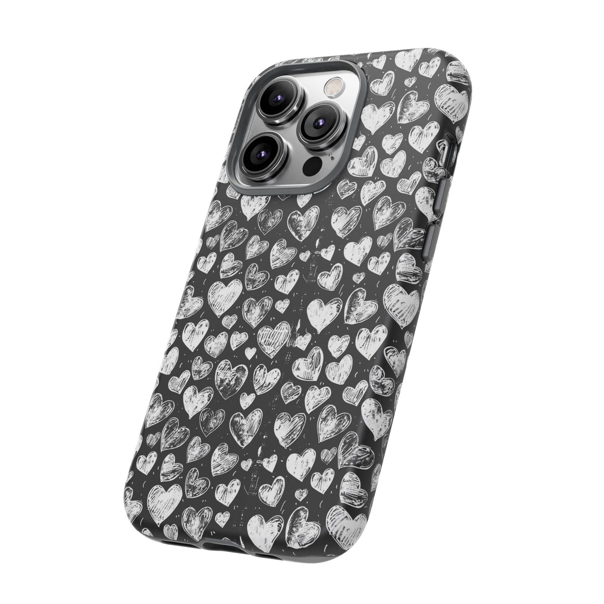 Heart Pattern Phone Case – Stylish & Loving Design for Your Device 815