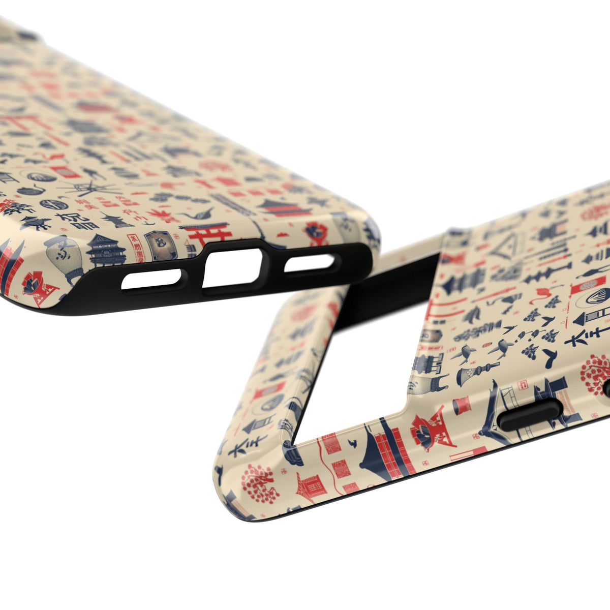 Japanese Pattern Phone Case – Elegant & Timeless Design for Your Phone 086