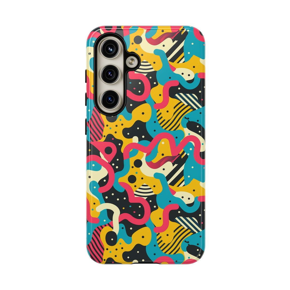 90s Themed Seamless Pattern Phone Case – Embrace Retro Style and Protection 238