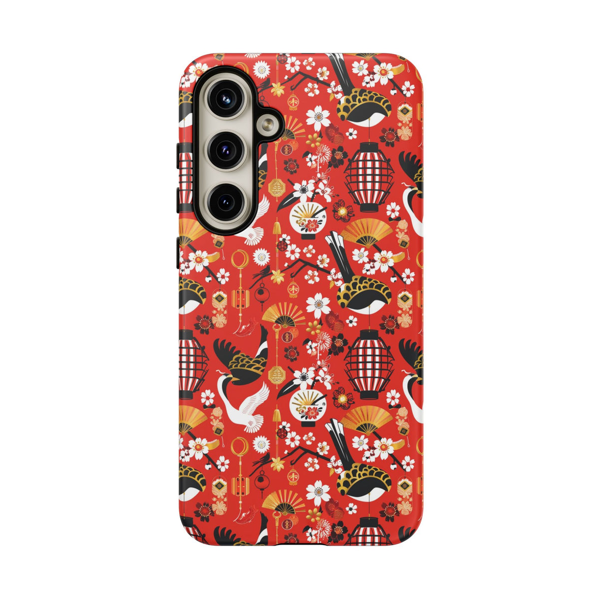 Japanese Pattern Phone Case – Elegant & Timeless Design for Your Phone 056