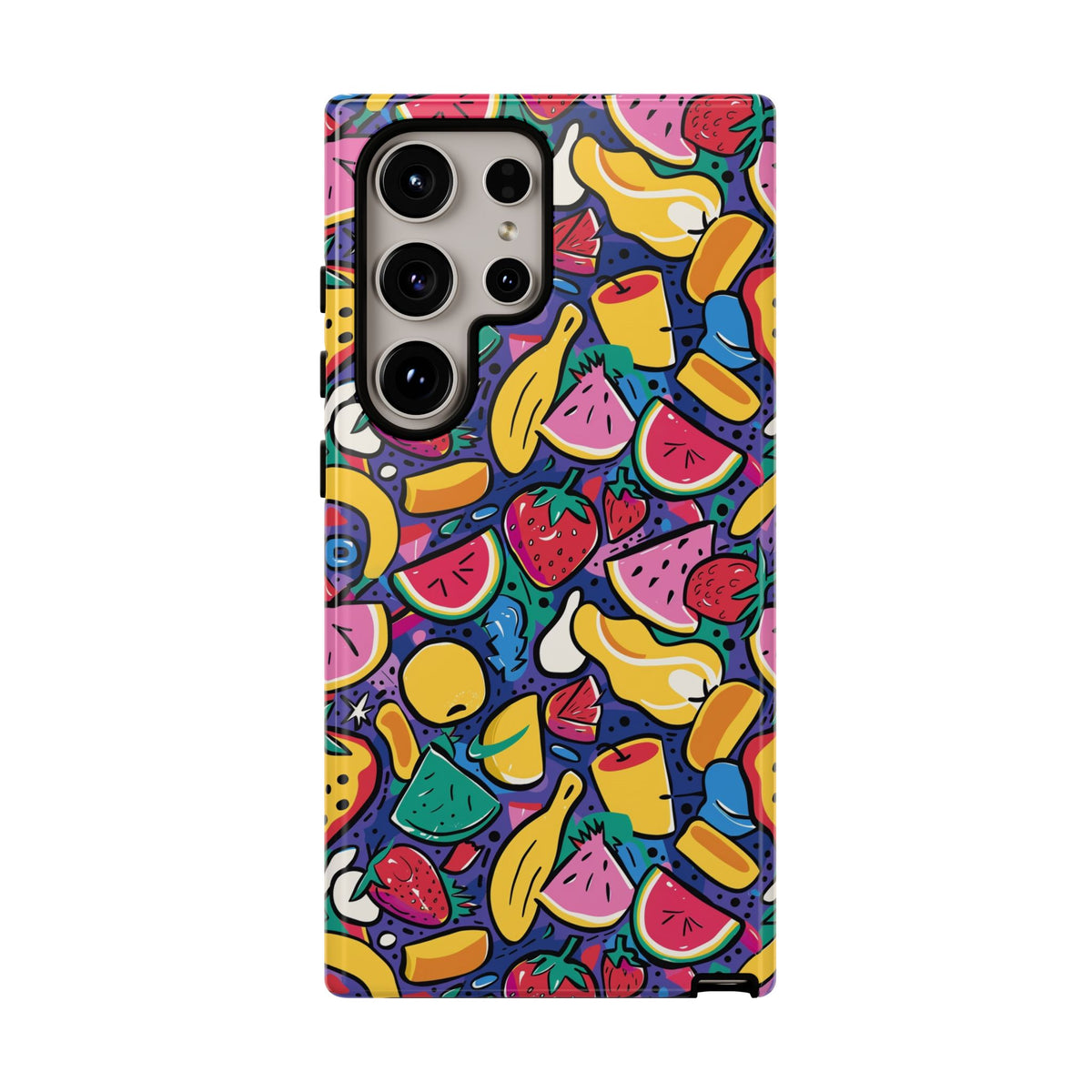 90s Themed Seamless Pattern Phone Case – Embrace Retro Style and Protection 316