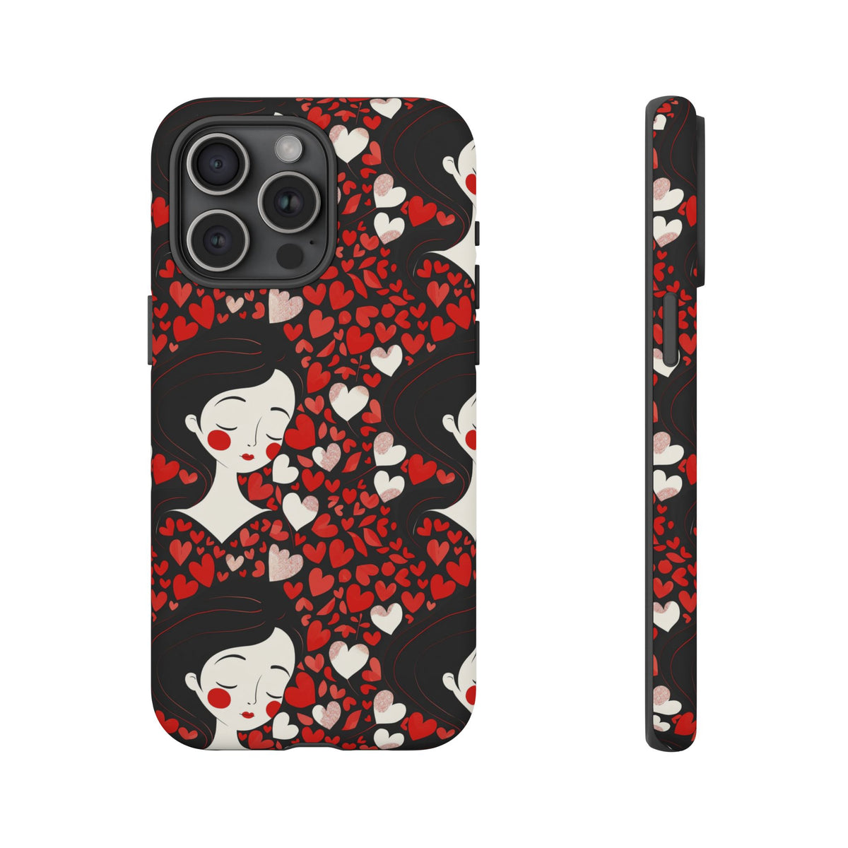 Heart Pattern Phone Case – Stylish & Loving Design for Your Device 232