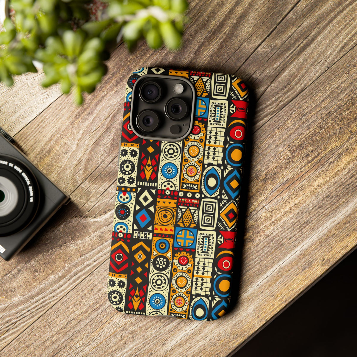 Stylish African Pattern Phone Case – Unique and Vibrant Protection 206