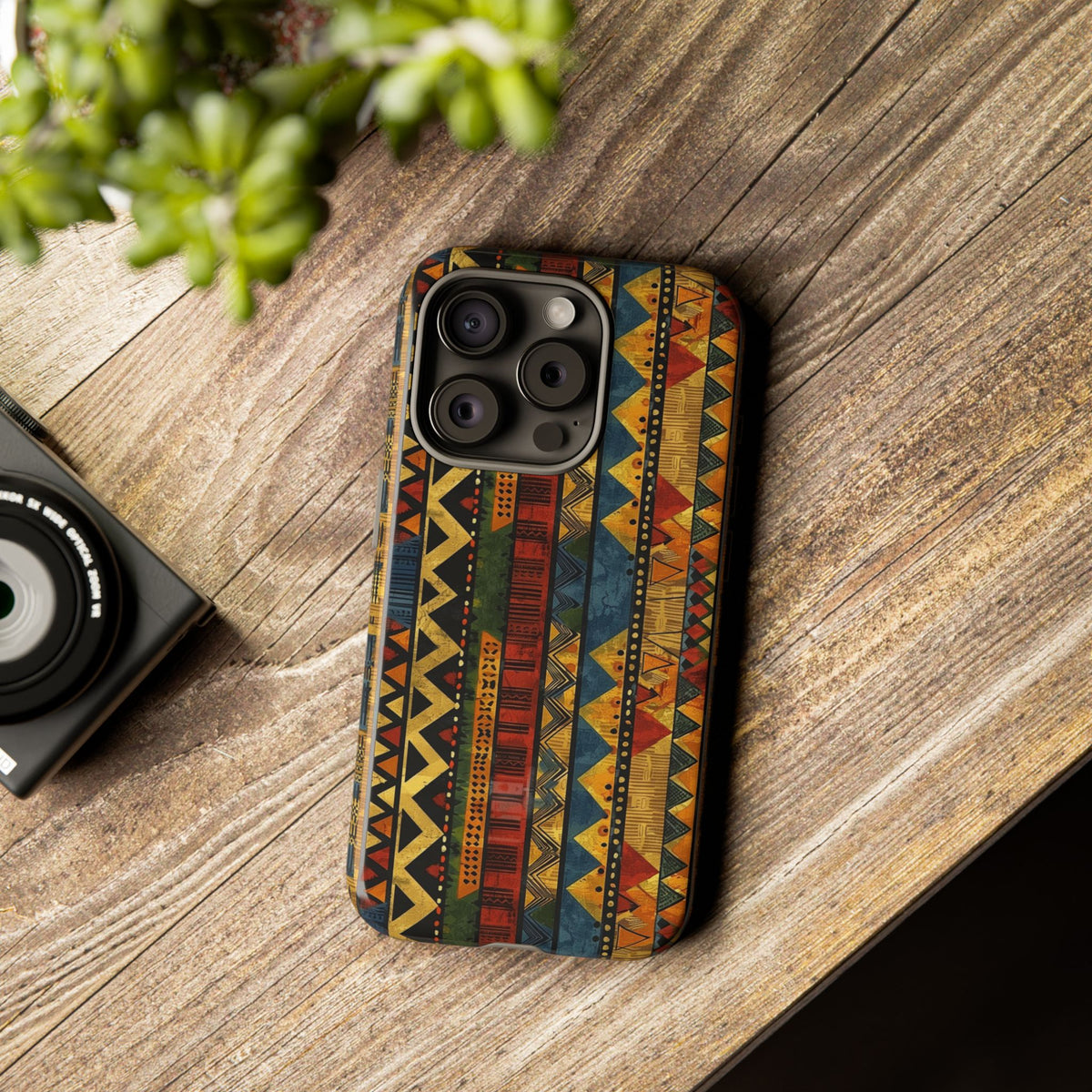 Stylish African Pattern Phone Case – Unique and Vibrant Protection 166