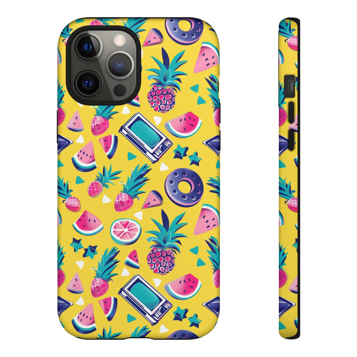 90s Themed Seamless Pattern Phone Case – Embrace Retro Style and Protection 255