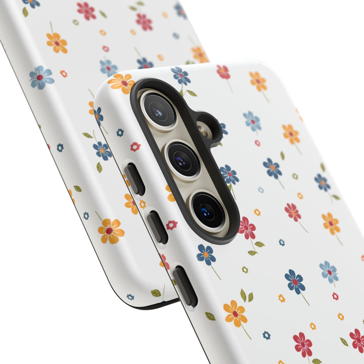 Wild Flowers Garden Stitch Phone Case – Nature-Inspired Floral Design